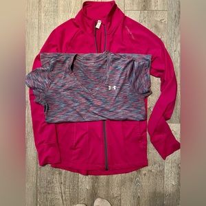 Under Armour jacket and matching tee